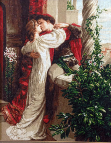 Peinture intitulée "Ромео и Джульетта" par Elena Karandova, Œuvre d'art originale, Autre