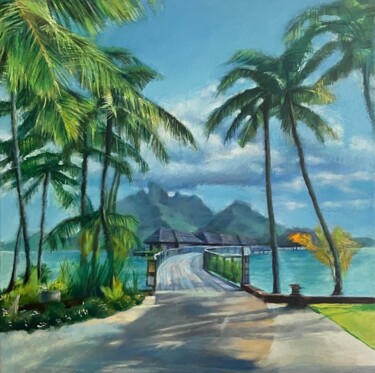 Картина под названием "Paradise Bali" - Karas Gleb, Подлинное произведение искусства, Масло