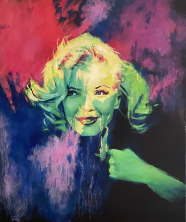 Pintura intitulada "Marilyn Monroe" por Karas Gleb, Obras de arte originais, Óleo