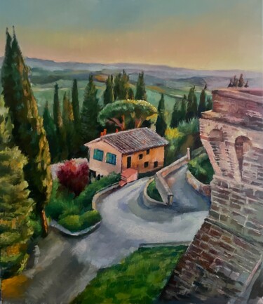 Painting titled "Italy" by Karas Gleb, Original Artwork, Oil