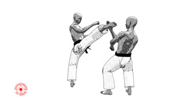 Arte digitale intitolato "Ryosho ryowan sokum…" da Karate Poster, Opera d'arte originale, Lavoro digitale 2D