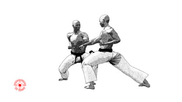 Yoko enpi uke (1) Arts numériques intitulée "Yoko enpi uke (1)" par Karate Poster, Œuvre d'art originale, Travail numérique 2D
