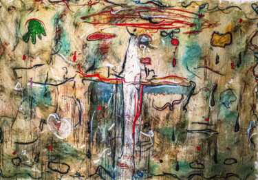 Peinture intitulée "Balans 2" par Karel Stoop, Œuvre d'art originale, Huile