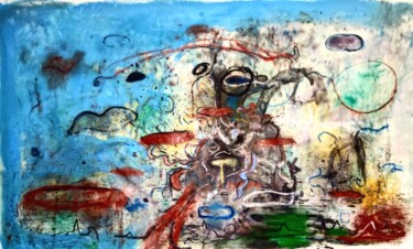 Pittura intitolato "visual poetry" da Karel Stoop, Opera d'arte originale, Olio