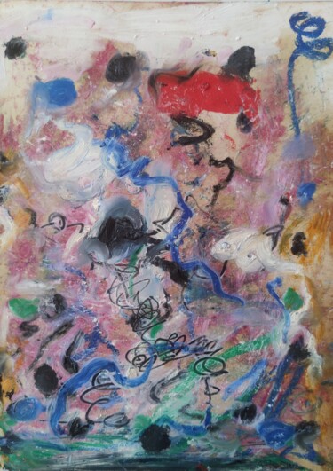 Peinture intitulée "abstract sketch" par Karel Stoop, Œuvre d'art originale, Huile