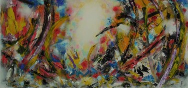 Pittura intitolato "Sunny Wilderness" da Karel Van Camp, Opera d'arte originale, Acrilico