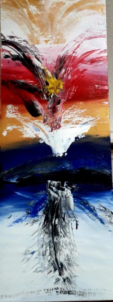 Painting titled "Fusion" by Karelle Wujczak, Original Artwork, Acrylic