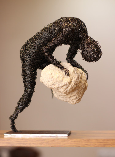 Sculpture intitulée "ARATOR (26X12X12 2.…" par Karen Axikyan, Œuvre d'art originale, Métaux