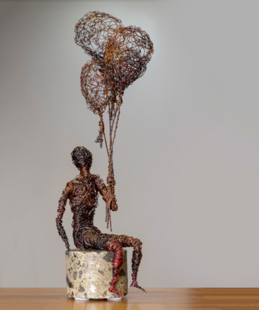 Escultura titulada "Waiting (34x14x10 9…" por Karen Axikyan, Obra de arte original, Hormigón