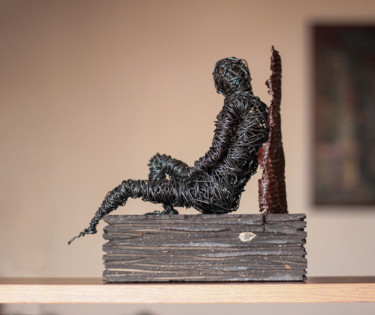 Sculpture intitulée "Rest (25x25x11 3.5k…" par Karen Axikyan, Œuvre d'art originale, Métaux