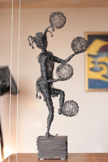 Sculpture titled "Circus 51x22x14 2.3…" by Karen Axikyan, Original Artwork, Metals