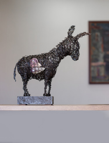 Skulptur mit dem Titel "Desert Market 33x30…" von Karen Axikyan, Original-Kunstwerk, Metalle