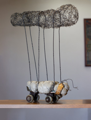 Escultura intitulada "Caterpillar dream (…" por Karen Axikyan, Obras de arte originais, Concreto