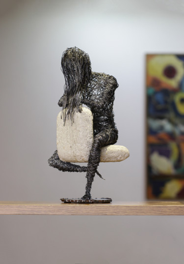 Скульптура под названием "Mentality 33x15x16…" - Karen Axikyan, Подлинное произведение искусства, Металлы