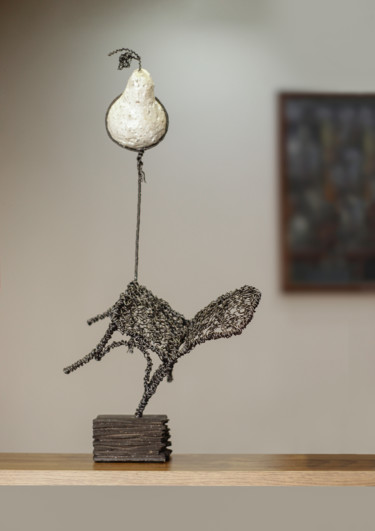 Sculpture titled "Escape (51x18x22 1.…" by Karen Axikyan, Original Artwork, Metals