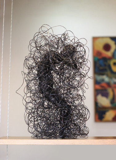 Skulptur mit dem Titel "Chaos (44x27x25 2kg…" von Karen Axikyan, Original-Kunstwerk, Metalle