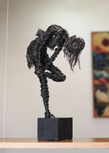 Sculpture titled "Captivated by fashi…" by Karen Axikyan, Original Artwork, Metals