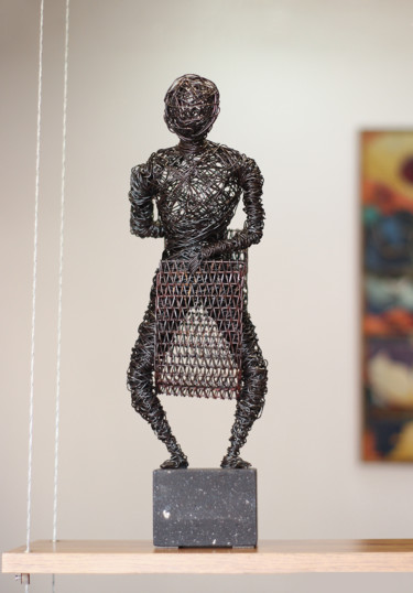 Sculpture titled "Nudity (46x14x13 2.…" by Karen Axikyan, Original Artwork, Metals