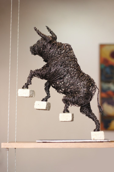 Sculpture titled "Evolution (47x35x14…" by Karen Axikyan, Original Artwork, Metals