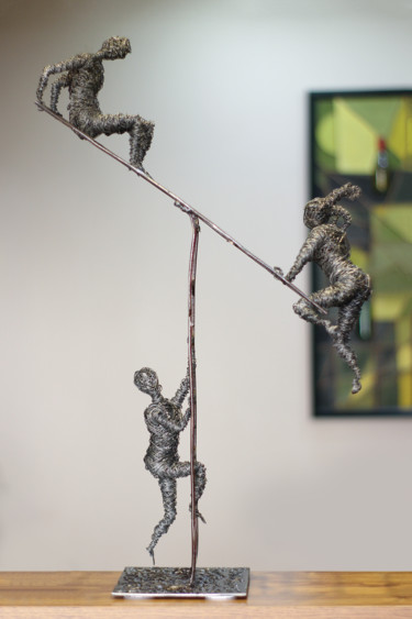 Escultura titulada "Carousel (63x38x15…" por Karen Axikyan, Obra de arte original, Metales