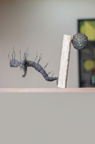 Скульптура под названием "Deep (22x32x19 2.2k…" - Karen Axikyan, Подлинное произведение искусства, Металлы