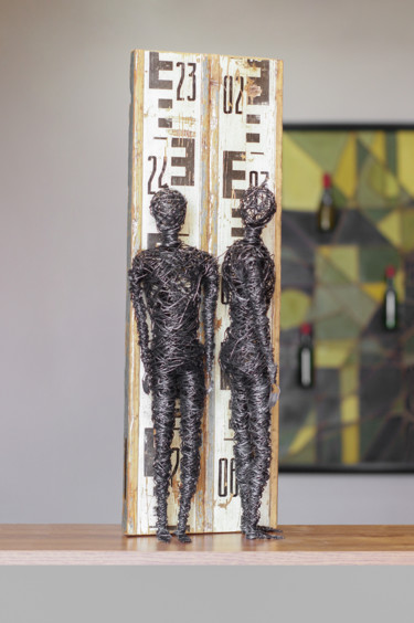 Скульптура под названием "Front and side (50x…" - Karen Axikyan, Подлинное произведение искусства, Дерево
