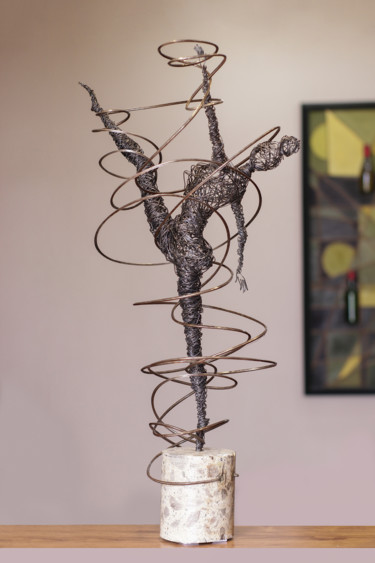 Sculpture titled "Taking flight (60x2…" by Karen Axikyan, Original Artwork, Concrete