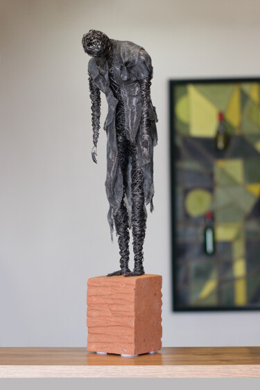 Skulptur mit dem Titel "Disappointment (51x…" von Karen Axikyan, Original-Kunstwerk, Metalle