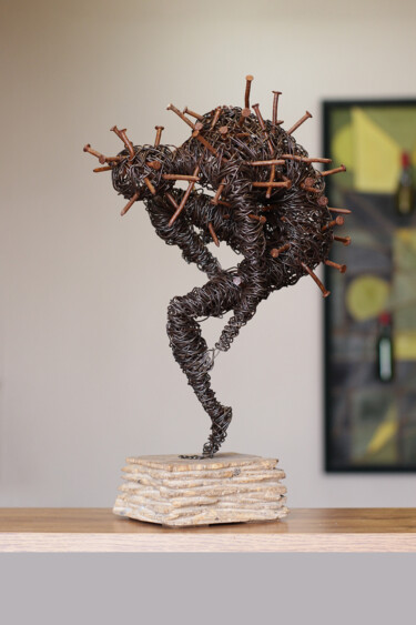 Sculpture intitulée "Pain (42x18x21cm 2.…" par Karen Axikyan, Œuvre d'art originale, Pierre