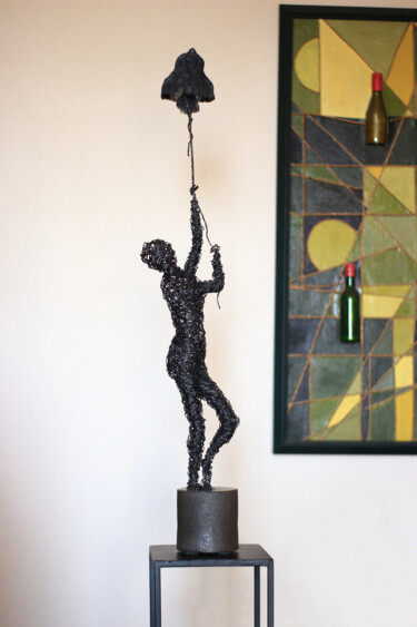 Sculpture titled "Last hope (88x12x15…" by Karen Axikyan, Original Artwork, Metals