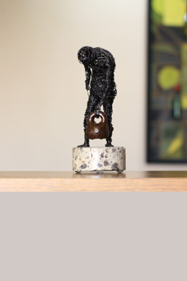 Sculpture titled "Achievement 17x9x7…" by Karen Axikyan, Original Artwork, Metals