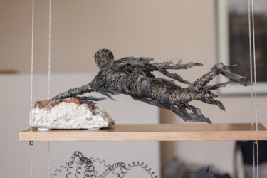 Скульптура под названием "Storm" - Karen Axikyan, Подлинное произведение искусства, проволочный