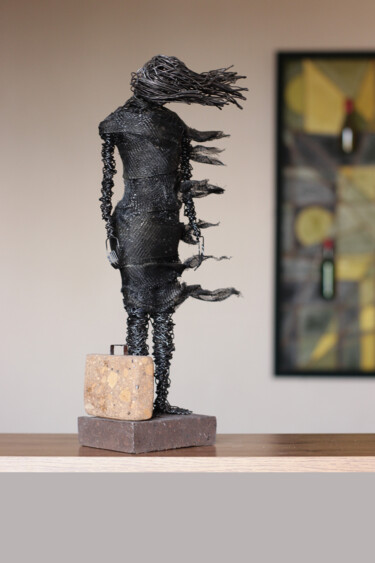 Sculpture titled "ECHOES OF HOME" by Karen Axikyan, Original Artwork, Wire