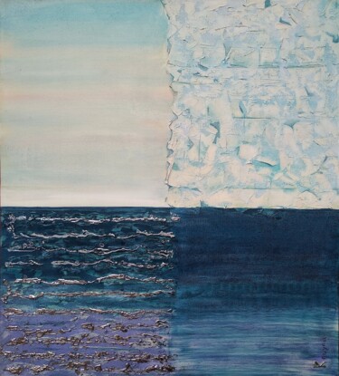Painting titled "Iceberg" by Karen Aydinyan, Original Artwork, Acrylic