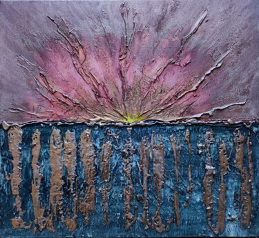 Schilderij getiteld "Star Explosion" door Karen Aydinyan, Origineel Kunstwerk, Acryl