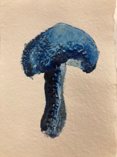 Pintura titulada "Etude de champignon…" por Karen Dutoit Verbeke, Obra de arte original, Cera