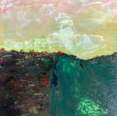 Peinture intitulée "paysage #4" par Karen Dutoit Verbeke, Œuvre d'art originale, Cire