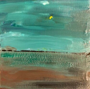 Pittura intitolato "Paysage #5" da Karen Dutoit Verbeke, Opera d'arte originale, Cera