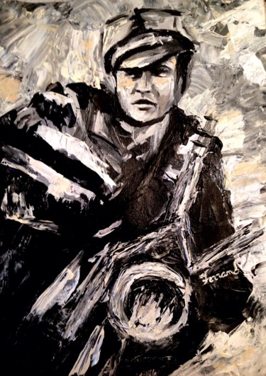 Painting titled "brando" by Ferrand, Original Artwork, Acrylic