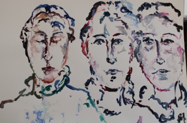 Pintura titulada "Multiples 12" por Karen Finkelstein, Obra de arte original, Acrílico