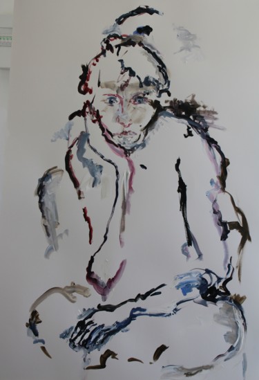 Pintura titulada "Bouderie" por Karen Finkelstein, Obra de arte original, Acrílico
