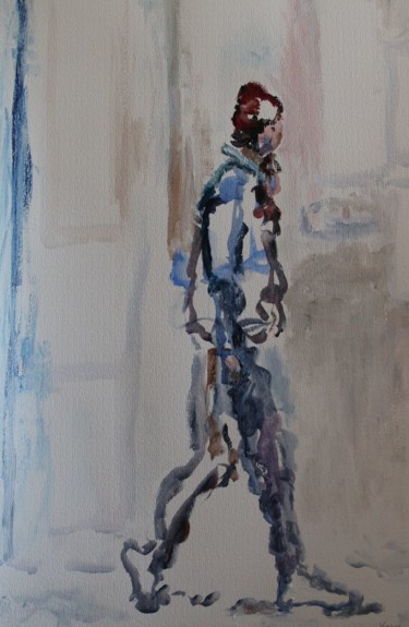 Malerei mit dem Titel "Passant 6" von Karen Finkelstein, Original-Kunstwerk, Acryl
