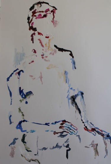 Pittura intitolato "Image spatiale" da Karen Finkelstein, Opera d'arte originale, Acrilico