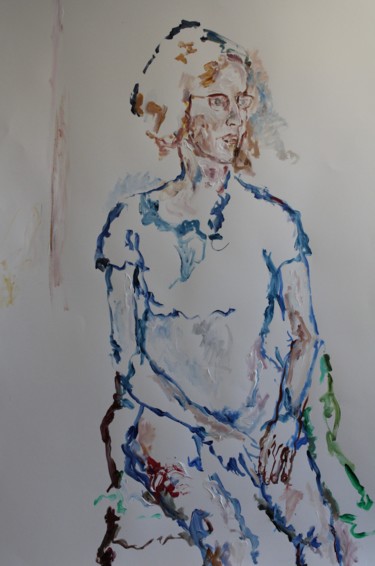 Nadège 3 Peinture intitulée "Nadège 3" par Karen Finkelstein, Œuvre d'art originale, Acrylique