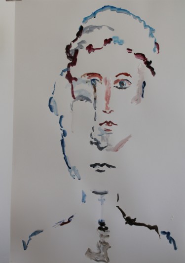 Painting titled "Déplacement" by Karen Finkelstein, Original Artwork, Acrylic