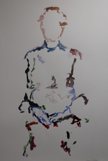 Peinture intitulée "Spatialité" par Karen Finkelstein, Œuvre d'art originale, Acrylique