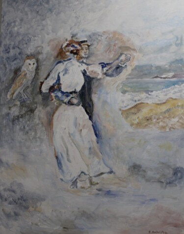 Painting titled "Félicité" by Karen Finkelstein, Original Artwork, Acrylic