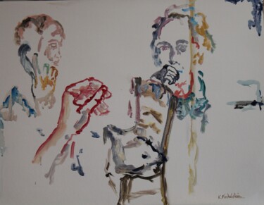 Peinture intitulée "Filmique 1" par Karen Finkelstein, Œuvre d'art originale, Huile
