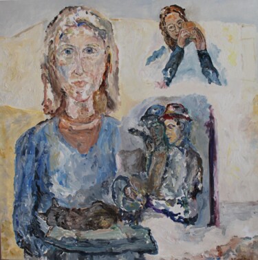Pintura intitulada "Force qui va" por Karen Finkelstein, Obras de arte originais, Óleo