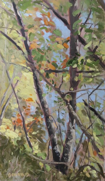 Painting titled "Branches" by Karen Garnaud, Original Artwork, Oil